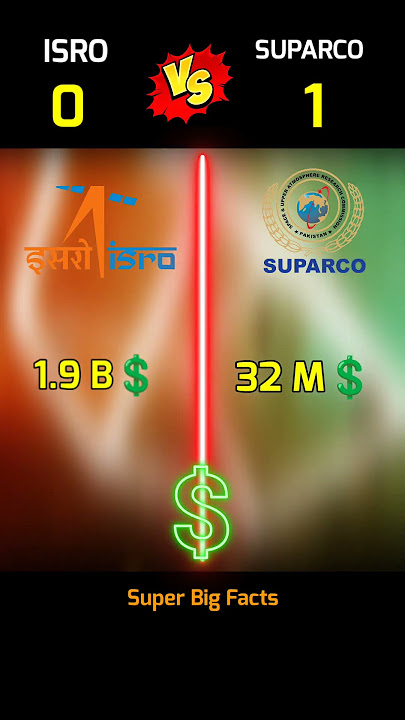 India & Pakistan 🥶 Space Agencies Comparison 🔥 ISRO vs SUPARCO #shorts
