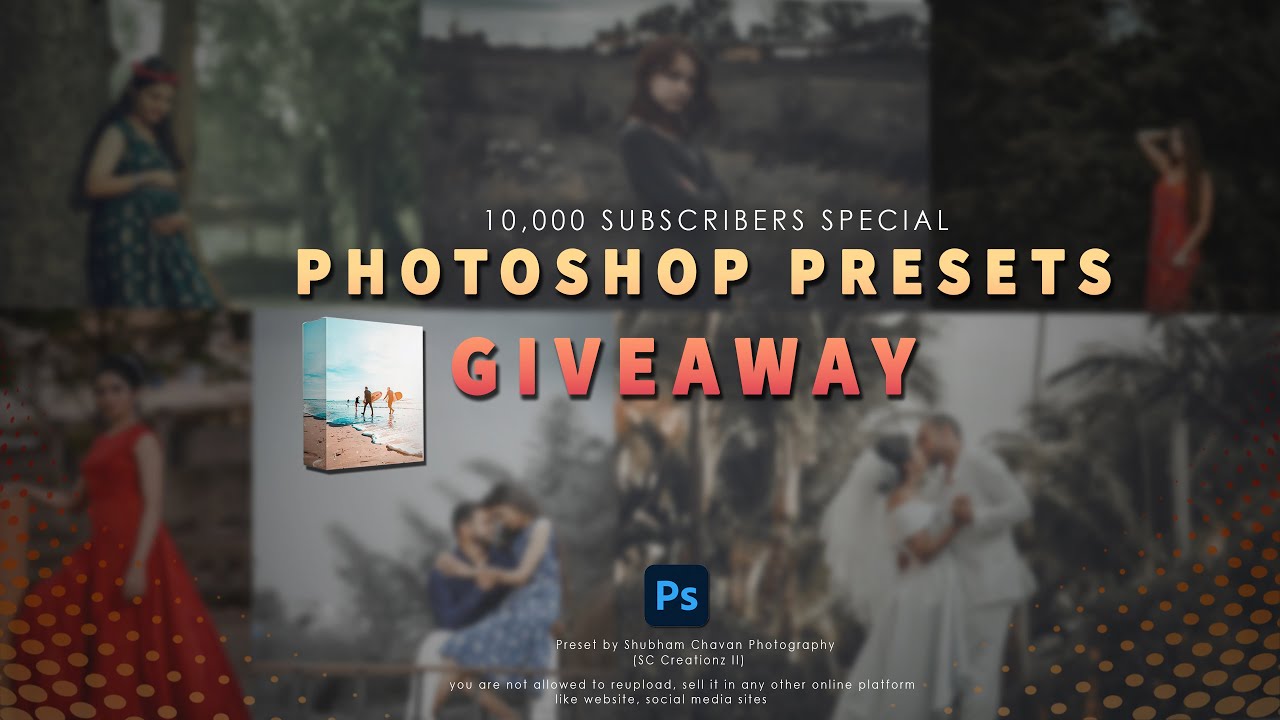 Photoshop Preset pack Giveaway | How to Installed Camera Raw Presets | Free Download Pack