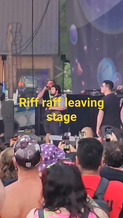 riff raff running off stage. #riffraff #juggalo #scrub #icp #explore #explorepage #music