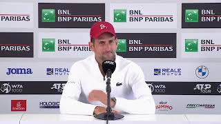 Novak Đoković nakon ubedljivog poraza od Tabila u Rimu I SPORT KLUB Tenis