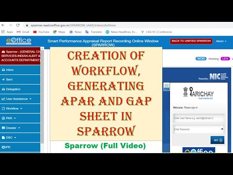 Creation of Workflow and generation of APAR in SPARROW|Online APAR in SPARROW|VishalGupta|full video