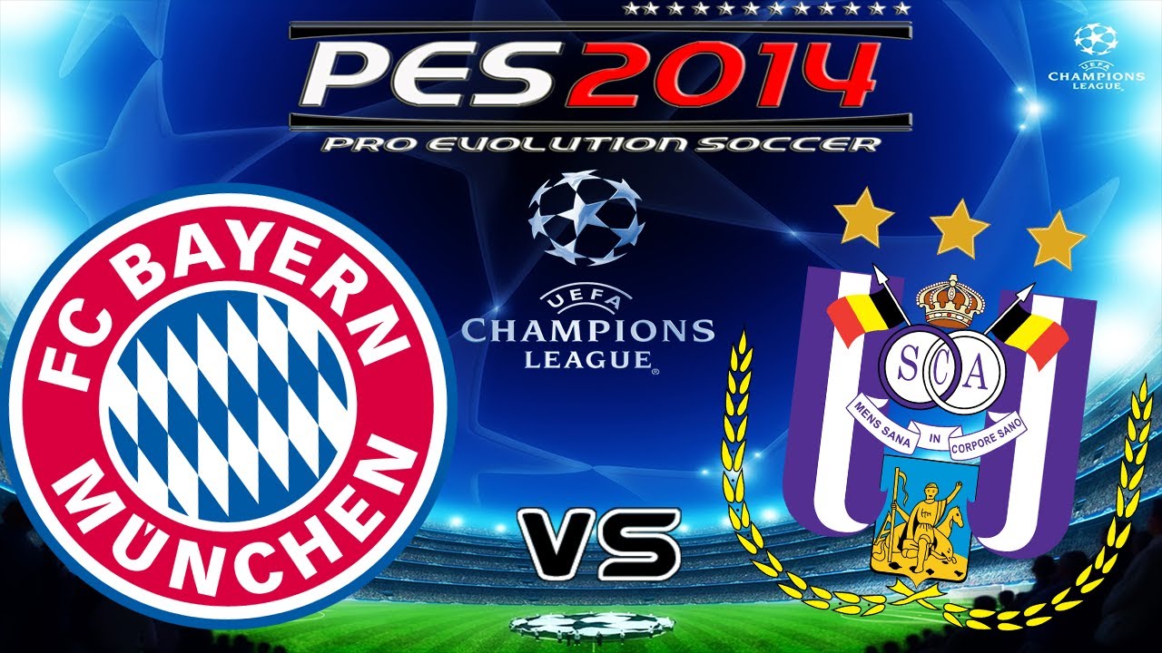 PES 2014 UEFA Champions League FC Bayern München vs RSC Anderlecht Full HD