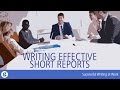 Writing Effective Short Reports