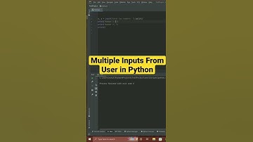 Multiple Inputs from user in Python