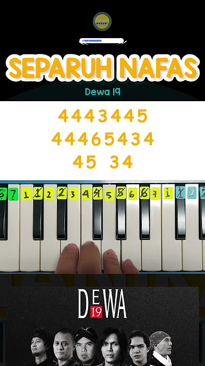 Notasi SEPARUS NAFAS - DEWA19 | Belajar Pianika