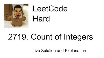 2719. Count of Integers (Leetcode Hard)
