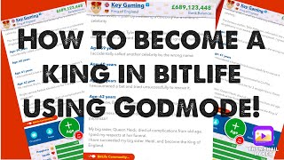 How to become King in bitlife with godmode screenshot 4