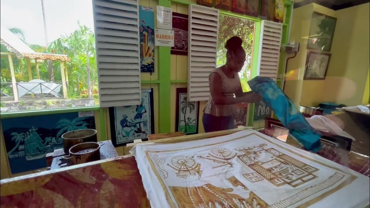 Batik making short introduction, Caribelle St. Kitts and Nevis - YouTube