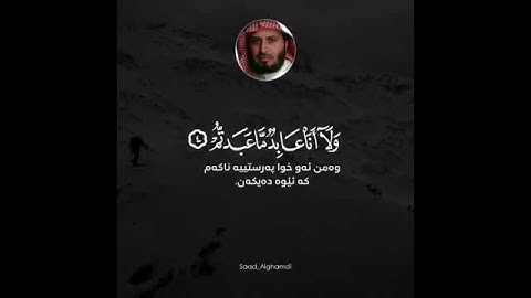 قل يا أيها الكافرون سورة الكافرون بصوت الشيخ / القارئ سعد الغامدي