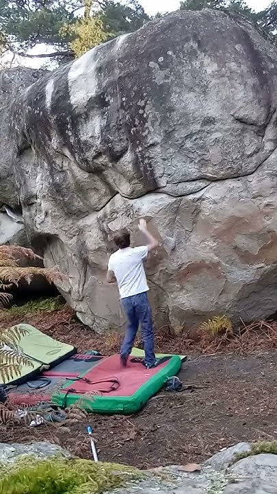 haute tension 7c+ bleau - YouTube