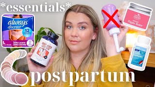 postpartum items you *actually* need! + hospital bag recommendations 🤍 2024
