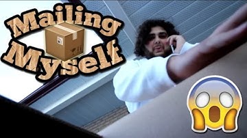 (GONE WRONG!) MAILING MYSELF IN A BOX// 24 HOUR OVERNIGHT CHALLENGE IN A BOX MAILING MYSELF!