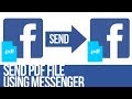 How to Send a PDF using Facebook Messenger | Send pdf Facebook on Desktop Pc & Mac