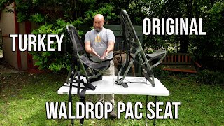 Waldrop PacSeat Turkey Seat Vs Full Size