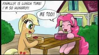 Applejack And Pinkie's Lunch MLP Comic Dub(Comedy)