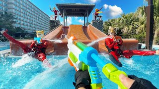 Nerf War | Water Park & SPA Battle 13 (Nerf First Person Shooter)