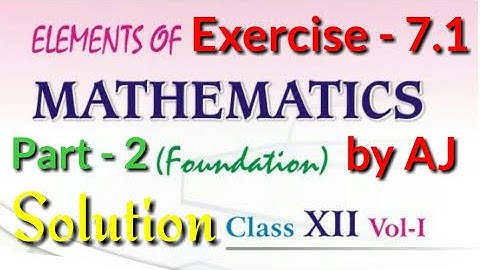 Exercise 7.1 Solution of Second Question , 7th Chapter Differentiation, 12th Elements of Mathematics