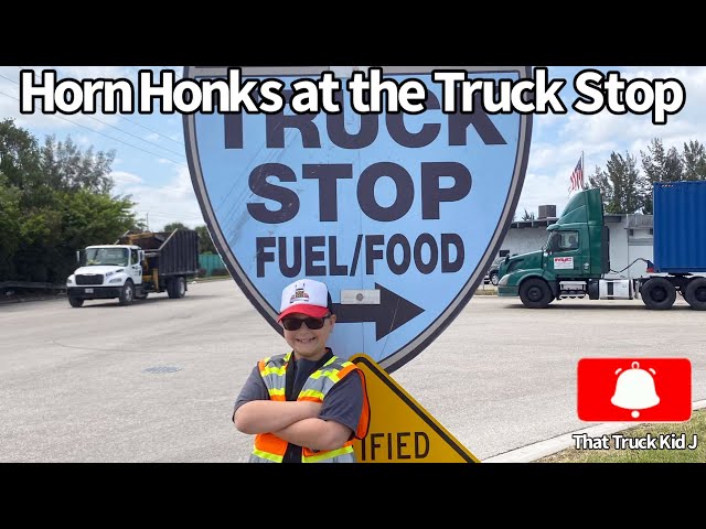 Horn Honking From Semi Trucks , Big Rigs and Garbage Trucks for Spring  Break 