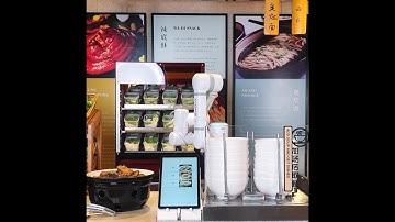 cooperation robots, noodle robots, ice cream robots, wonton barbecue robots