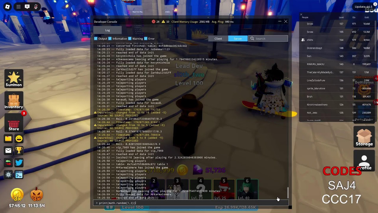 sl0th doing halloween | Ultimate Tower Defense