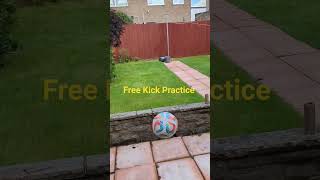 Baller on free kick practice
