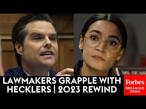SUPERCUT: Politicians Deal With Hecklers This Past Year | 2023 Rewind