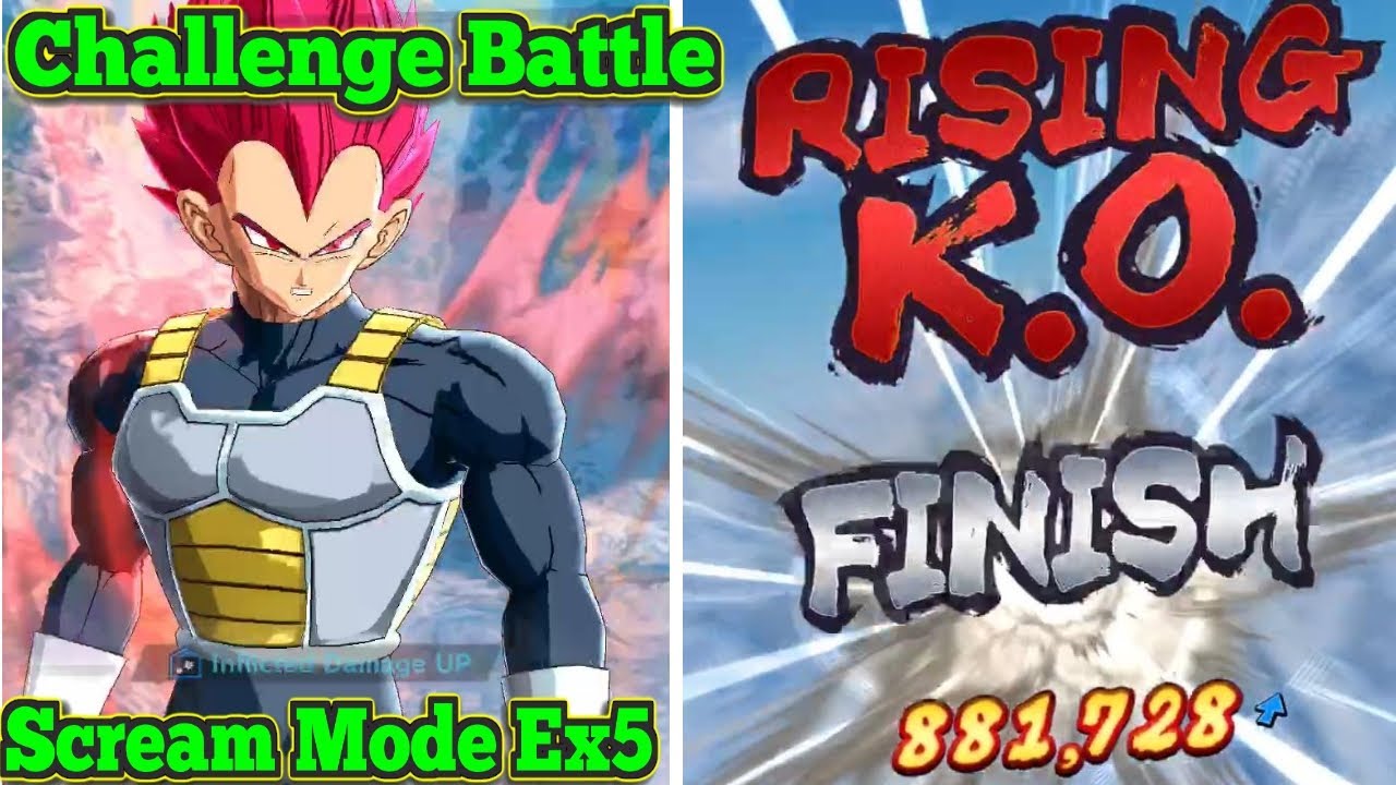 How To Do 800,000 Rising Rush Damage - Broly Scream Mode Ex5 Challenge Battle Mission Dragonball