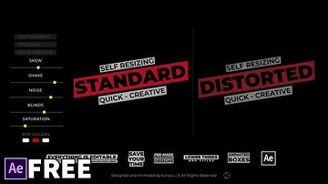 Title Box - Auto Resizing Titles and Lower Thirds | Free After Effects Templates