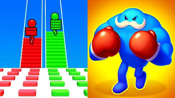 Bridge Race VS Punchy Race Max All Levels Gameplay Android,iOS NEW UPDATE