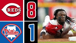 PHILLIES VS REDS l Elly De La Cruz Sacude Jonron l Resumen Del Juego