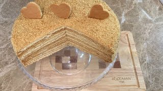 Медовик с заварным кремом: рецепт от Foodman.club Медовик с заварным кремом: рецепт от Foodman.club