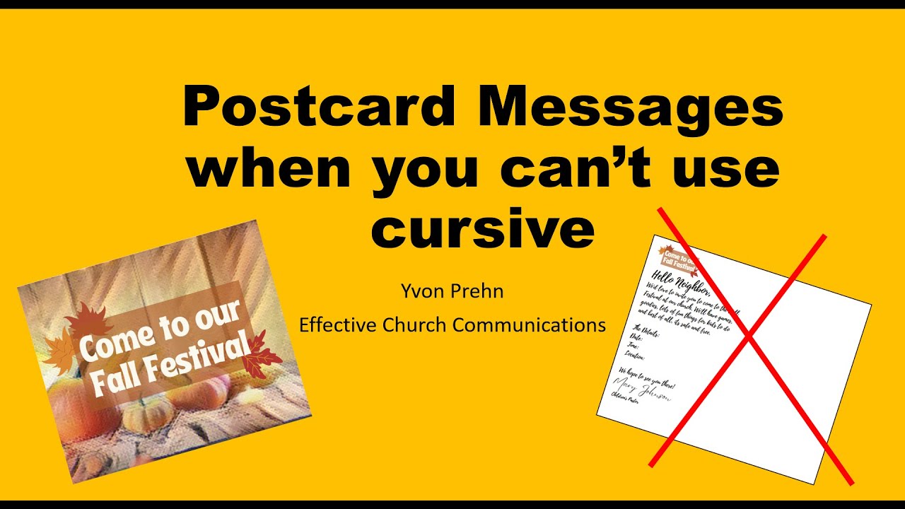 A Canva Tutorial: Postcard Messages When You Can't Use Cursive - YouTube