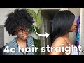 How I Go From KINKY to STRAIGHT hair | (Talk Through + Length Check)
