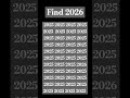 Find 2026 if you can. It's not as easy as you think #math, # maths,#challenge