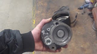 Lifted Chevy truck power steering pump modification