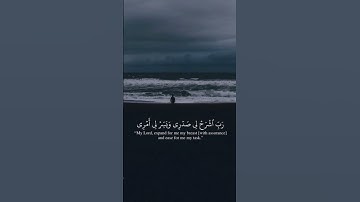 ربي اشرح لي صدرى ويسرلى امرى قرآن كريم راحة نفسية #اكسبلور #اذكرالله #المصحف
