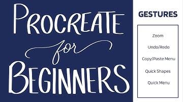 Procreate for Beginners | Gestures | Basics of Procreate | iPad Lettering | Apple Pencil