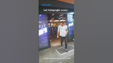 High transparency holographic invisible transparent led screen application. #holographicscreen