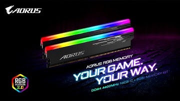 GIGABYTE Introduces AORUS RGB Memory DDR4 4400MHz 16GB