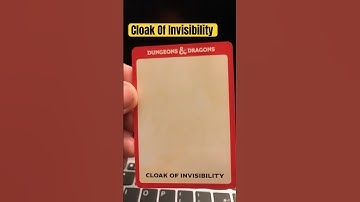Cloak of Invisibility #magicitems #dnd
