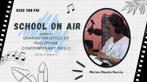 RADIO BASED INSTRUCTION IN MAPEH 10 MUSIC