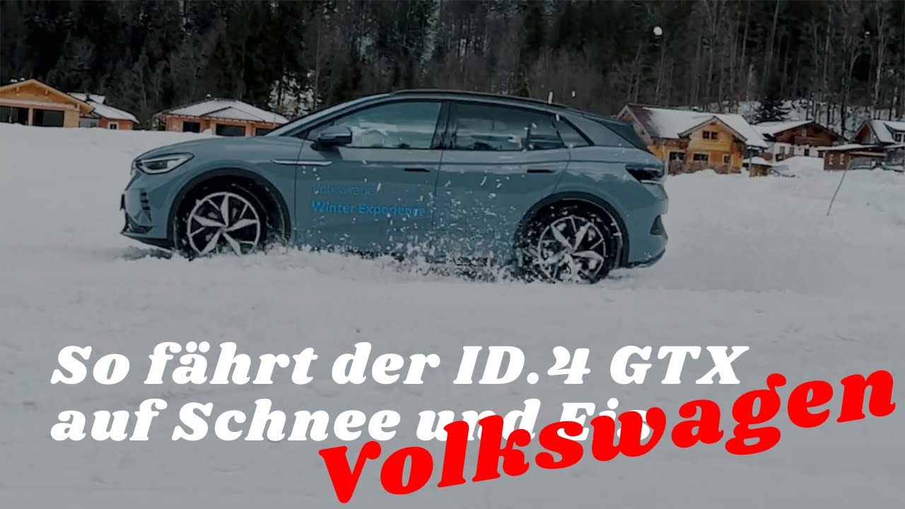 Volkswagen: So fährt der ID.4 GTX auf Schnee und Eis 