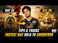 🔥How to Reach Conqueror in 4 Days😍 | BGMI Solo, Duo & Squad Rank Push Tips