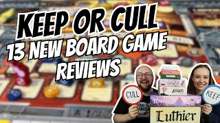 13 Board Game Reviews in 25 minutes! - Keep or Cull!