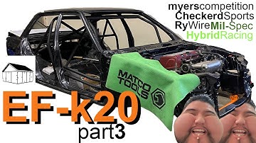 EF Build: Part 3 - Myers Competition Race Header - RyWire Mil-Spec Harness Install