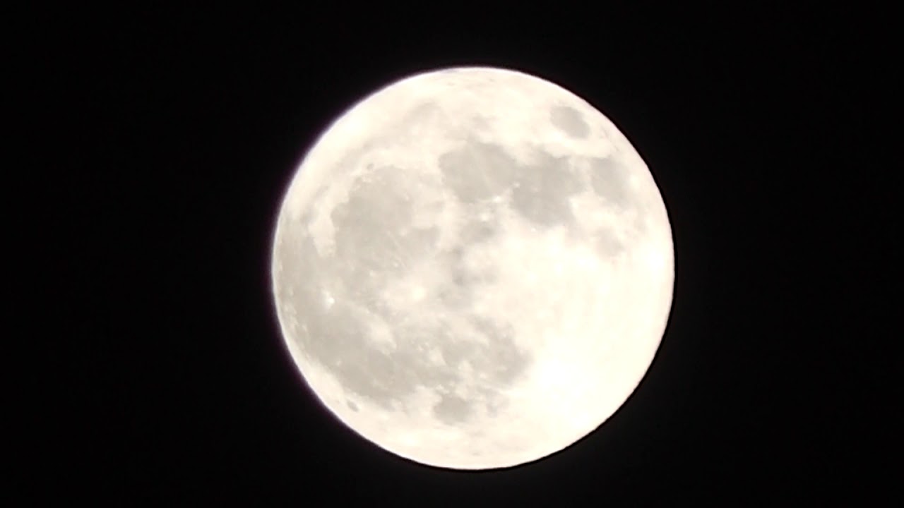 今日の月 綺麗な満月 Full Moon Youtube