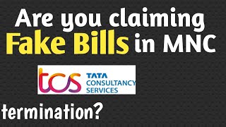 will claiming fake bills leads to termination in #mnc #claim #tcs screenshot 5