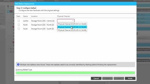 EnvisionManager Client - Maintenance: Lamp Manager