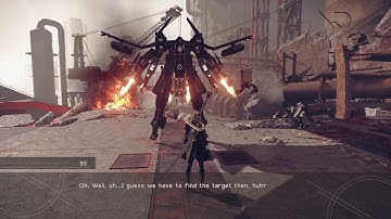 NieR: Automata Demo Livestream - Beating Very Hard Mode (1 hit = Death)