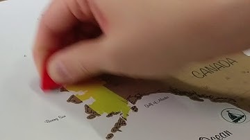 Wander And Explore- Scratch Off Map-  Scratching Alaska with a Guitar Pick